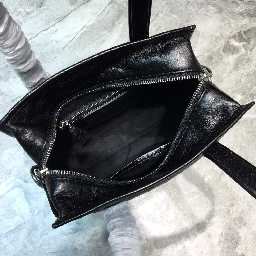 Balenciaga Bazar Small Handbag Shopping Bag Black